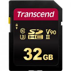 Transcend SDXC/SDHC 700S SD UHS-II U3 (V90) R285/W180 32GB - Hukommelseskort
