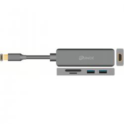 iMedia USB-C -SD C.+2xUSB+HDMI