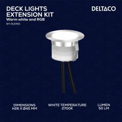 Deltaco Smart H Decklight Extens Kit 5 Lights Warm White Light Rgb - Lampe