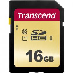 Transcend Gold 500S SD UHS-I U3, MLC (V30) R95/W60 16GB - Hukommelseskort