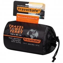 Travelsafe Traveltowel Terry/microfiber L 70 X 135 - Charcoal Green - Håndklæde