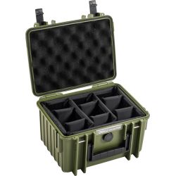 B&W Outdoor Cases BW Outdoor Cases Type 2000 / Bronze green (divider system) - Kuffert