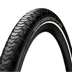 Continental Dæk Econtact Plus Full Black 62-622/28x2.50 Rigid Refl - Cykeldæk