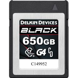 Delkin CFexpress BLACK R1800/W1560 (G4) 650GB - Hukommelseskort
