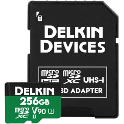 Delkin microSD Power 2000x UHS-II (V90) R300/W250 256GB - Hukommelseskort