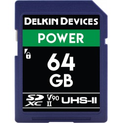 Delkin SD Power 2000X UHS-II U3 (V90) R300/W250 64GB - Hukommelseskort