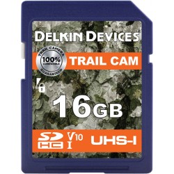 Delkin Trail Cam SDHC (V10) R100/W30 16GB - Hukommelseskort