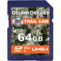 Delkin Trail Cam SDXC (V30) R100/W50 64GB - Hukommelseskort