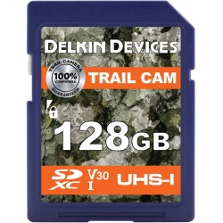 Delkin Trail Cam SDXC (V30) R100/W75 128GB - Hukommelseskort