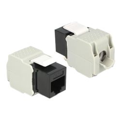 Delock Keystone Module Rj45 Jack > Lsa Cat.6 Utp Black