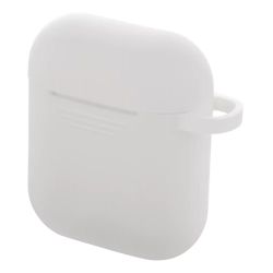 Deltaco Airpods Silicon Case, White - Opbevaring