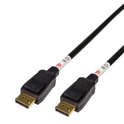 Deltaco Displayport Cable, Dp 2.1, Dp40, 2,0m - Ledning