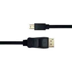 Deltaco Displayport To Minidisplayport Cable, 2m, Black - Ledning