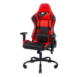 Deltaco-g Gaming Chair, Pu-leather, Iron Frame, Black/red - Stol