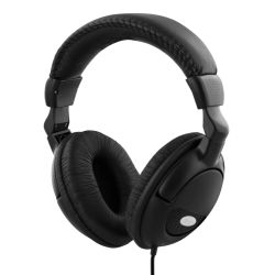 Deltaco Headphone With Volume Control, 2.2m Cable, Black - Høretelefon