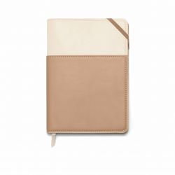 Designworks Ink Notebook With Pocket Beige Offwhite - Notesbog