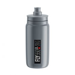 Elite Flaske FLY grÃ¥, sort logo 550ml - Drikkeflaske
