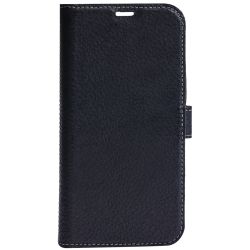 Essentials Iphone 12 Mini Leather Wallet, Detachable, Black - Mobilcover
