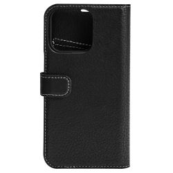 Essentials Iphone 13 Mini Leather Wallet, Detachable, Black - Mobilcover