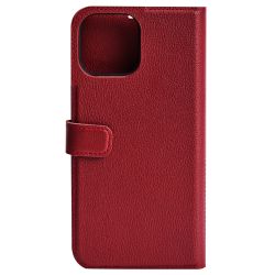 Essentials Iphone 13 Pro Max Leather Wallet, Detachable, Red - Mobilcover