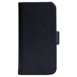 Essentials Iphone 13 Pu Wallet, Detachable, 3 Cards, Black - Mobilcover