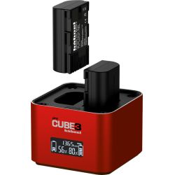 Hähnel ProCube 3 Twin Charger Canon - Batterioplader - USB-C