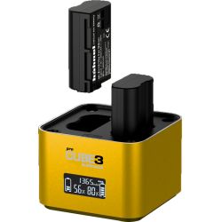 Hähnel ProCube 3 Twin Charger - Batterilader - USB-C PD 3.0 30W