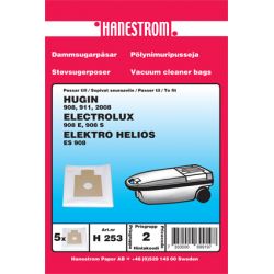 Hanestrom Hanestroem Dammsugarpsar Hugin 908 - Støvsugerpose