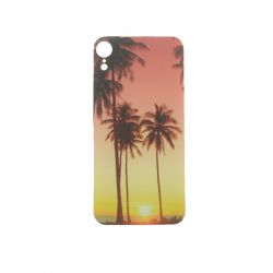 Itskins Avana Cover Til Iphone XrÂ®. Lyserød Solnedgang Med Palmetræer - Mobilcover