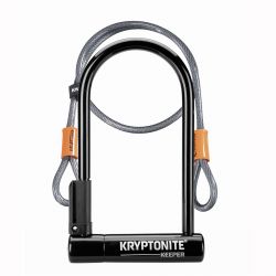 Kryptonite U-lock Keeper 12 Std Incl. 4' Flex - Cykellås