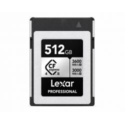 Lexar CFexpress 4.0 Pro Silver Serie R3600/W3000/SW2600 512GB - Hukommelseskort