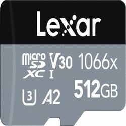 Lexar Pro 1066x microSDHC/microSDXC UHS-I (SILVER) R160/W120 512GB - Hukommelseskort