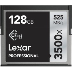 Lexar Pro 3500X Cfast (VPG-130) R525/W445 128GB - Hukommelseskort