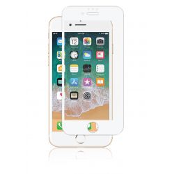 Panzer Iphone 8/7, Curved Silicate Glass, White - Tilbehør til smartphone
