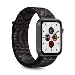 Puro Apple Watch Band 42-49 Mm Nylon Wristband, Black - Urrem