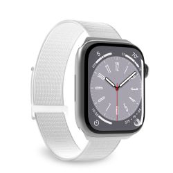 Puro Apple Watch Band 42-49 Mm Nylon Wristband, Ice Wh. - Urrem