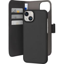 Puro Iphone 15 Plus Eco-leather Detachable Wallet Case, Black - Mobilcover