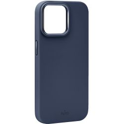 Puro Iphone 15 Pro Max Silicone Cover Icon Mag Pro, Dark Blue - Mobilcover