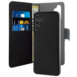 Puro Samsung Galaxy A14 4g/5g Wallet, Detachable, Black - Mobilcover