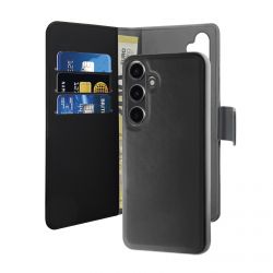 Puro Samsung Galaxy S24 Wallet, Detachable, Black - Mobilcover