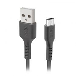 SBS USB opladningskabel med Micro USB til dataoversførsel - Sort