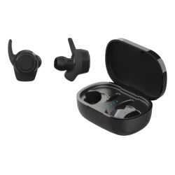 Streetz T220 Tws Stayinear Earbuds Charging Case Bt 5 Tws Black - Høretelefon