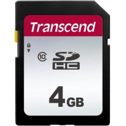 Transcend Silver 300S microSD UHS-I U3 (V30) R95/W45 4GB - Hukommelseskort