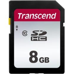 Transcend Silver 300S microSD UHS-I U3 (V30) R95/W45 8GB - Hukommelseskort