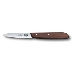 Victorinox Paring Knife, Wavy, 8 Cm,large Wood Handle - Kniv