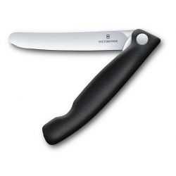Victorinox Swiss Classic Foldable Paring Knife, Straight Edge , 11 Cm, Black, Blister - Kniv