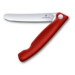 Victorinox Swiss Classic Foldable Paring Knife, Straight Edge , 11 Cm, Red, Blister - Kniv