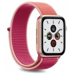 Apple Watch-rem, 38-40mm, S/M og M/L, nylon, pink