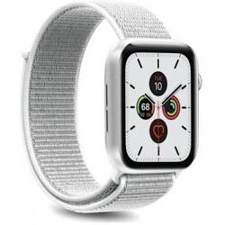 Apple Watch-rem, 42-44 mm, S/M og M/L, nylon, hvid