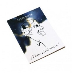Astrid Lindgren Notebook A5 Never Violence - Notesbog